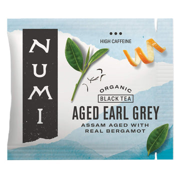 Numi Organic Aged Earl Grey Tea, 100 Tea Bags, Black Tea With Bergamot Orange, Caffeinated