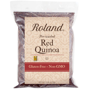 Roland Foods Red Quinoa from Peru, Pre-washed, 5 Lb Bag