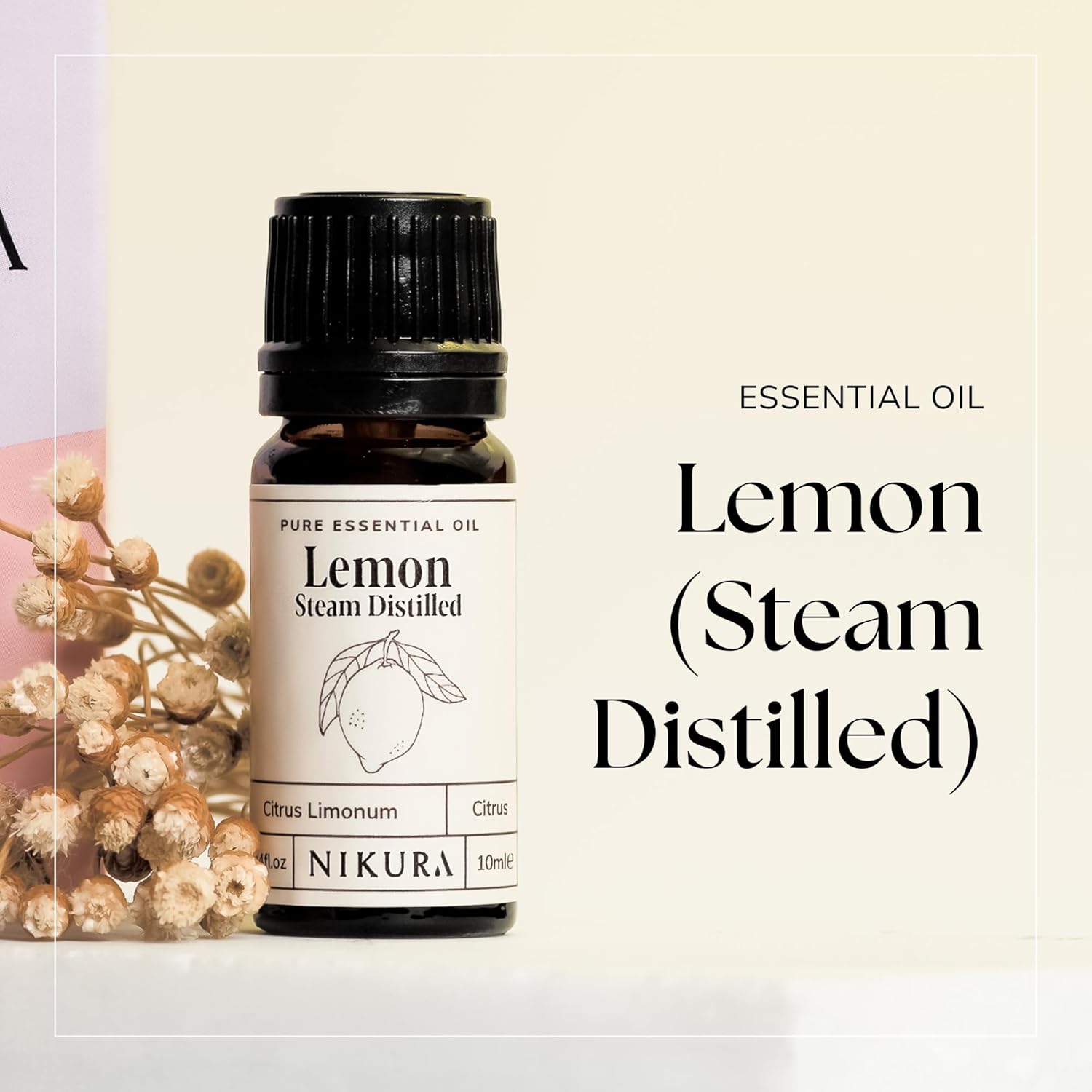 Nikura Lemon (Steam Distilled) Essential Oil - 100ml | 100% Pure Natural Oils | Perfect for Cleaning, Aromatherapy, Diffusers, Humidifier | Great for Mindfullness, Massage, Skin | Vegan & UK Made : Amazon.co.uk: Health & Personal Care