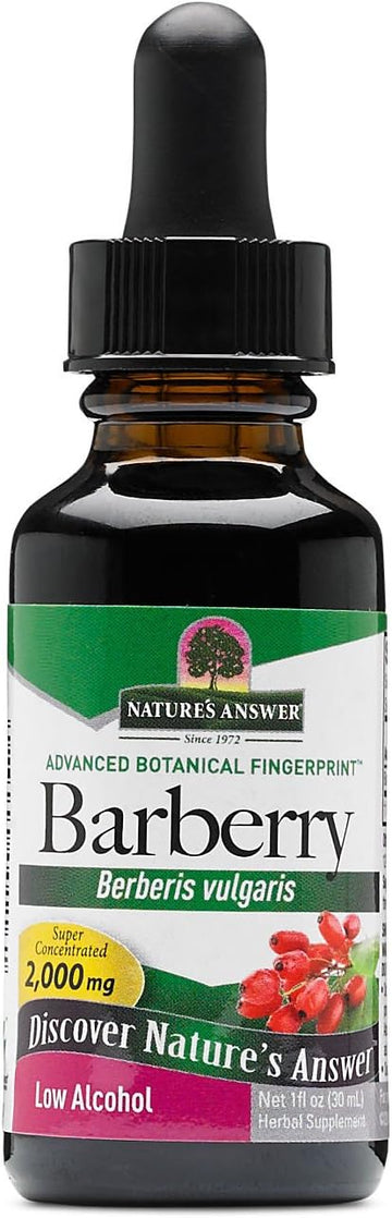 Nature'S Answer Barberry Root With Organic Low Alcohol, 1-Fluid Ounce | Promotes Immune Function | Supports Digestive Health