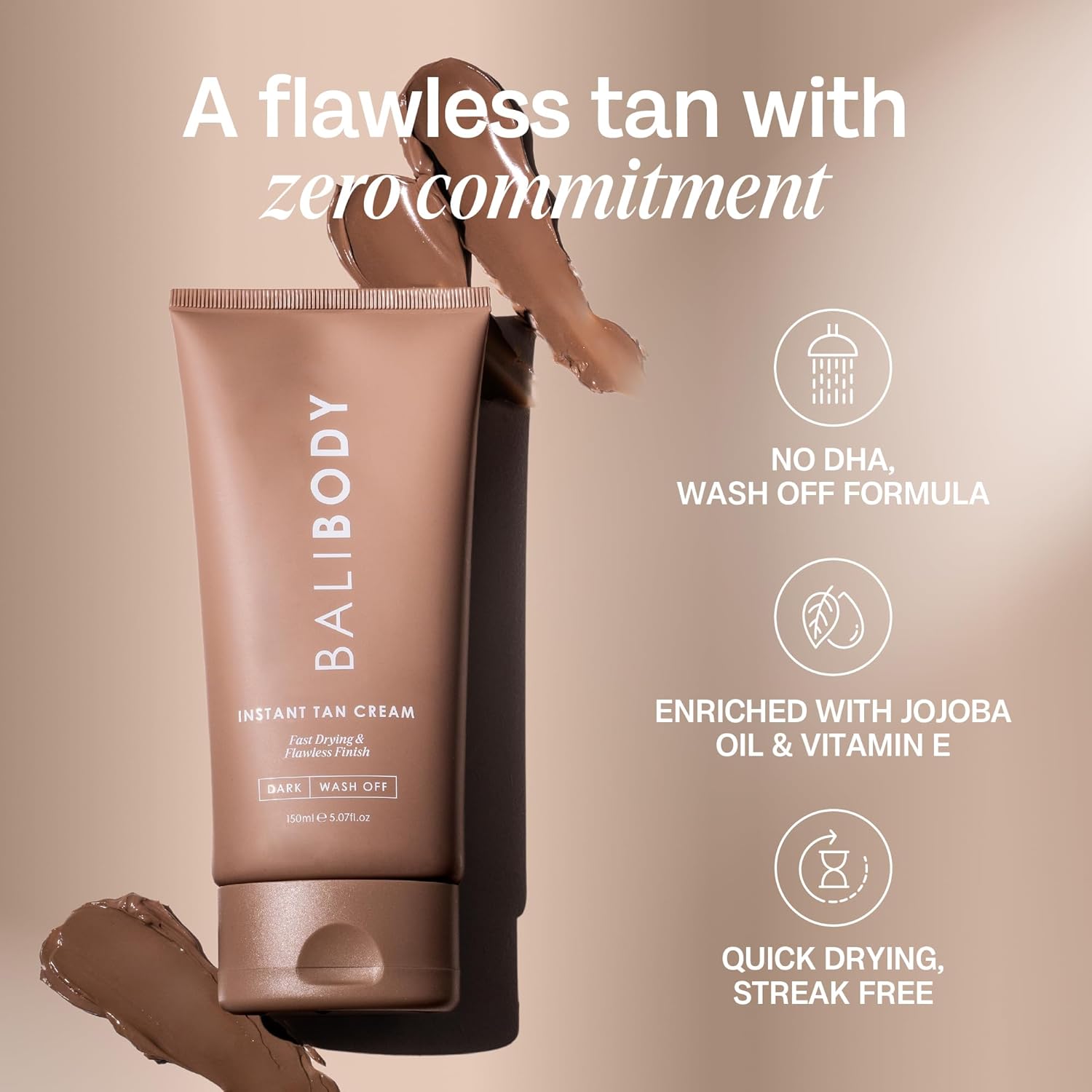 Bali Body Instant Tan Cream | Fast-Drying, Minimal Transfer | Suitable for All Skin Types, Including Sensitive Skin (150 ml/5.07 fl oz) : Amazon.co.uk: Beauty