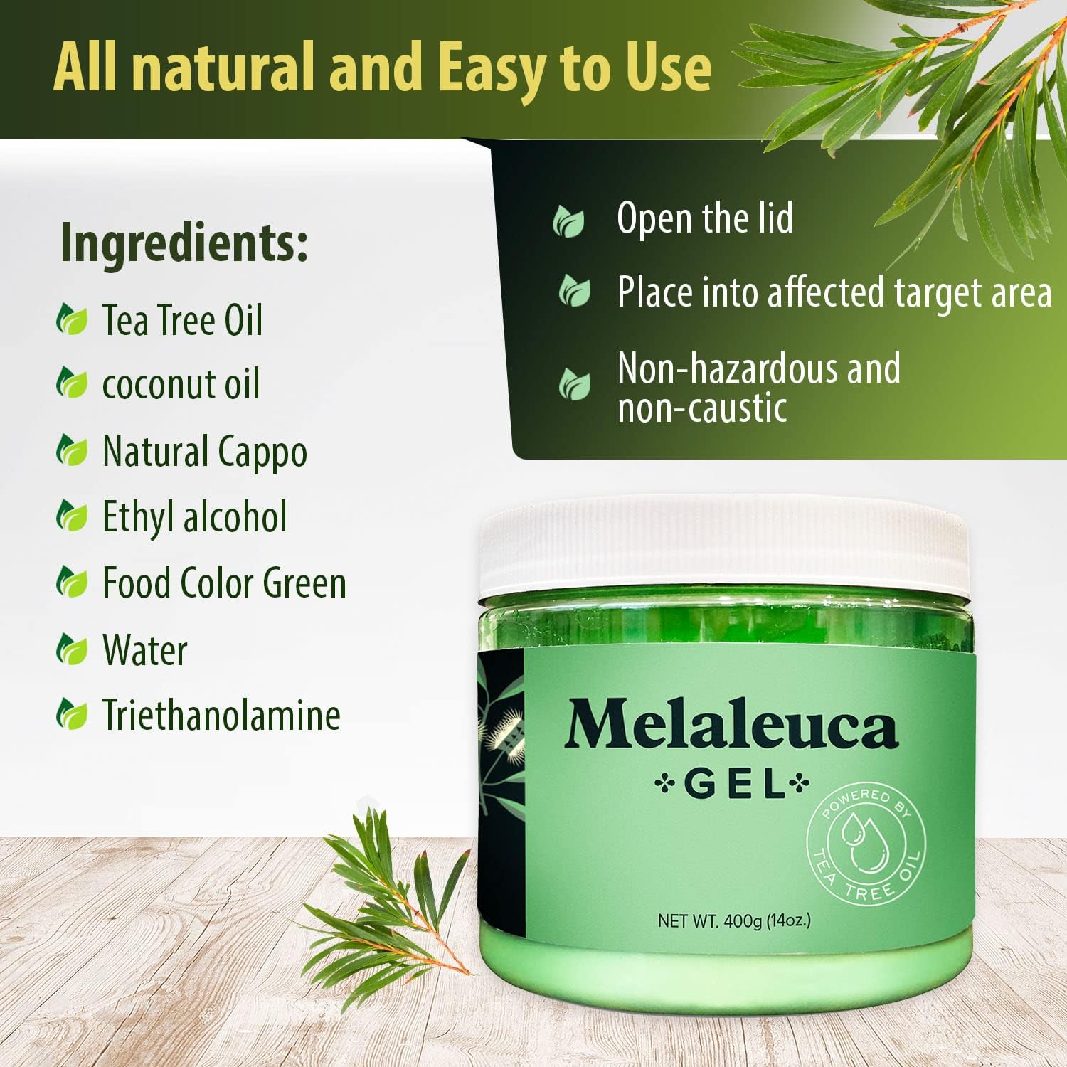 Melaleuca Gel All Natural Air Purifier, Odor Removing Freshener with 100% Australian Tea Tree Essential Oil. Clean air in moist basements, RV's, Bathrooms, Boats, and more. : Health & Household