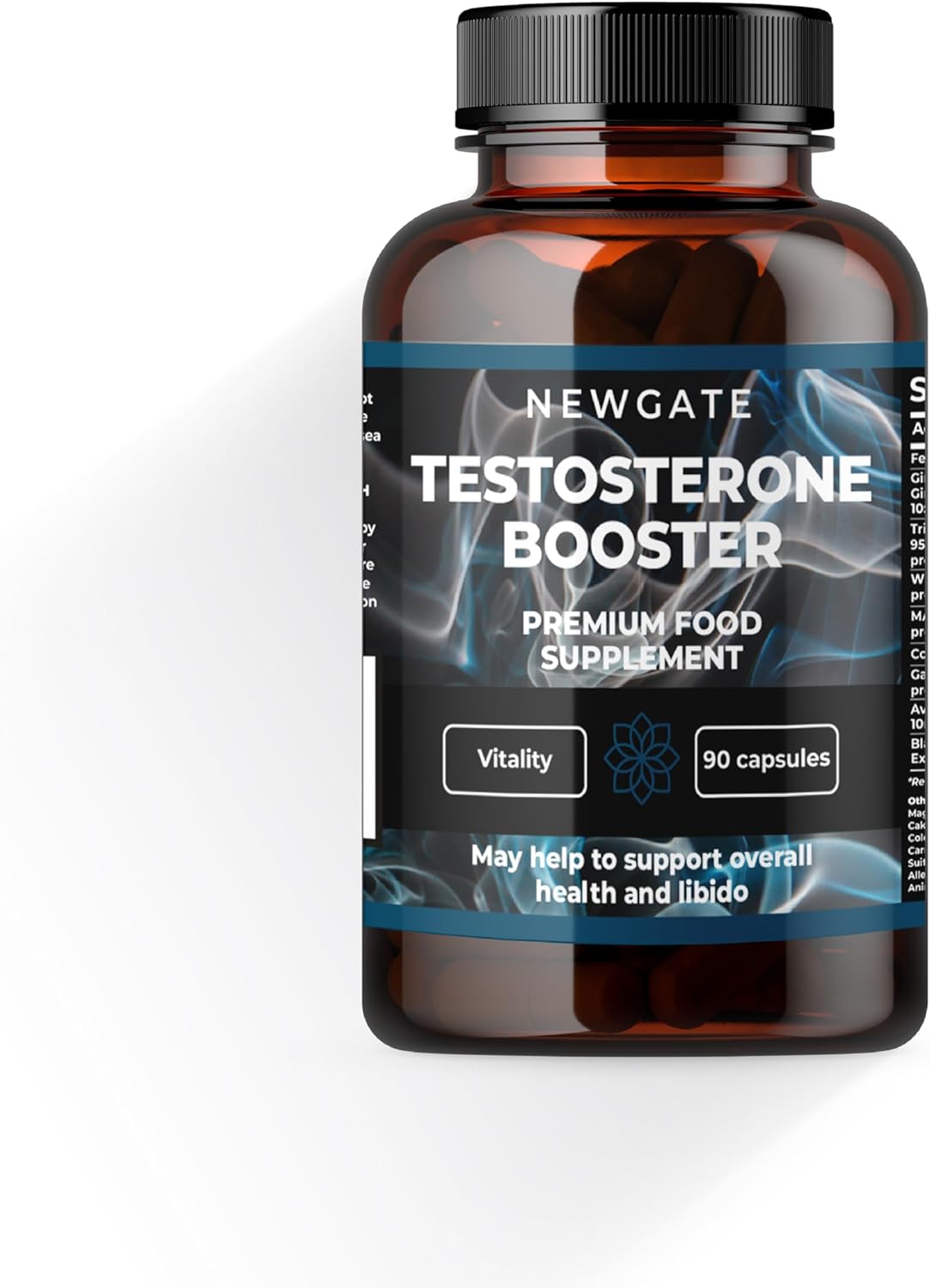 Testosterone Booster 90 Capsules For Men - With Garlic Extract 1000Mg - High Strength Prime Supplement - Made In The Uk – Halal