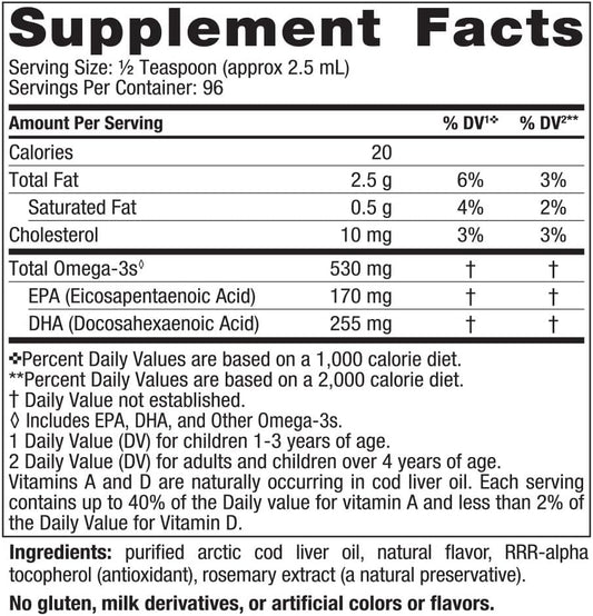 Nordic Naturals Children?s DHA, Orange - 8 oz for Kids - 530 mg Omega-