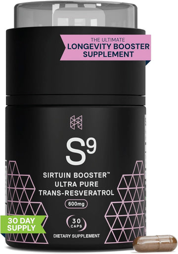 Hpn Nutraceuticals Sirtuin, 98% Ultra Pure Trans-Resveratrol Extract, Sirtuin Activator, 600 Mg Of 98% Trans-Resveratrol Extract, 30 Capsules