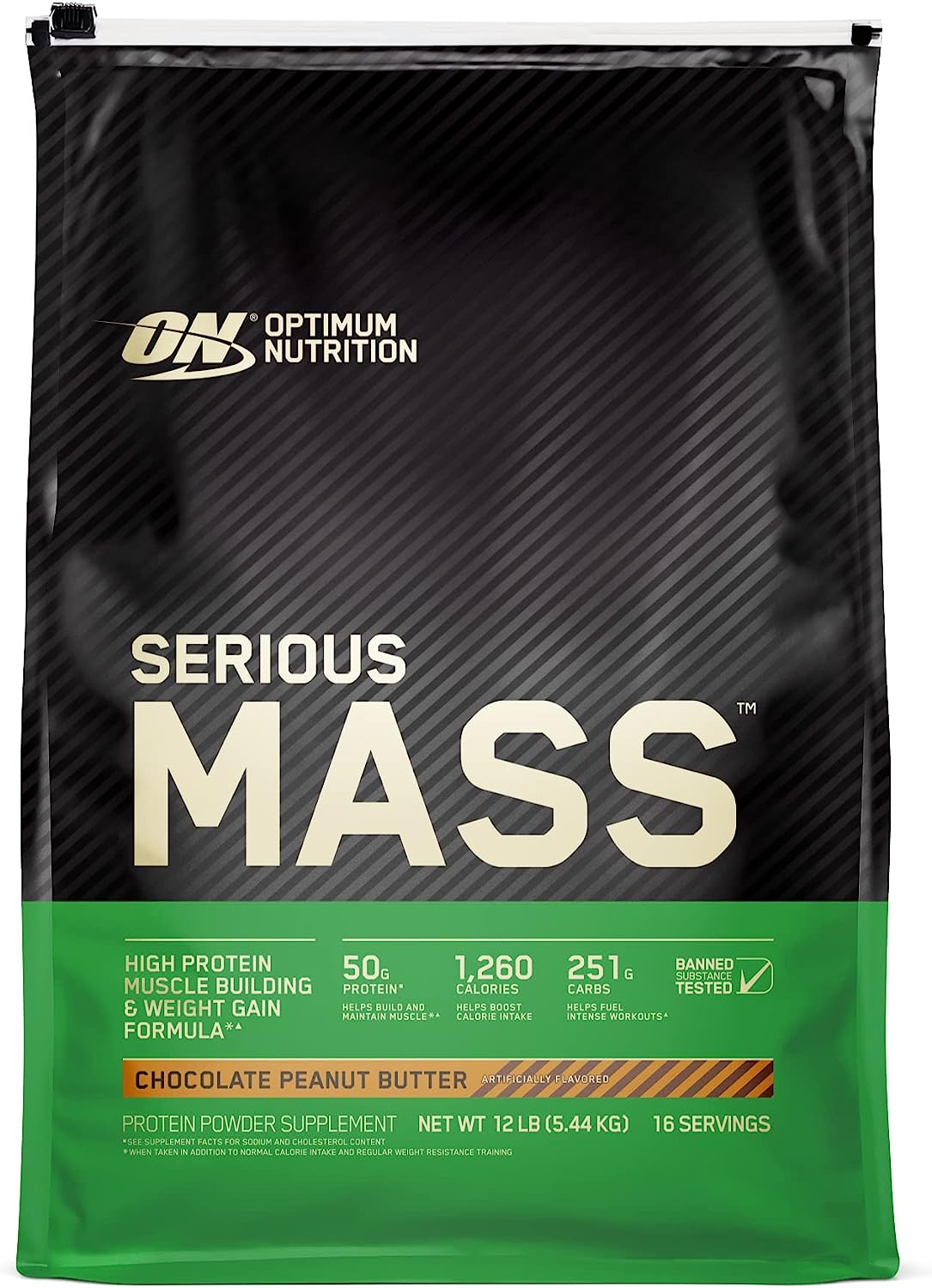 Optimum Nutrition Serious Mass, Weight Gainer Protein Powder for Muscl