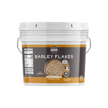 Birch & Meadow 1 Gallon Barley Flakes, Chewy Texture, Non-Gmo
