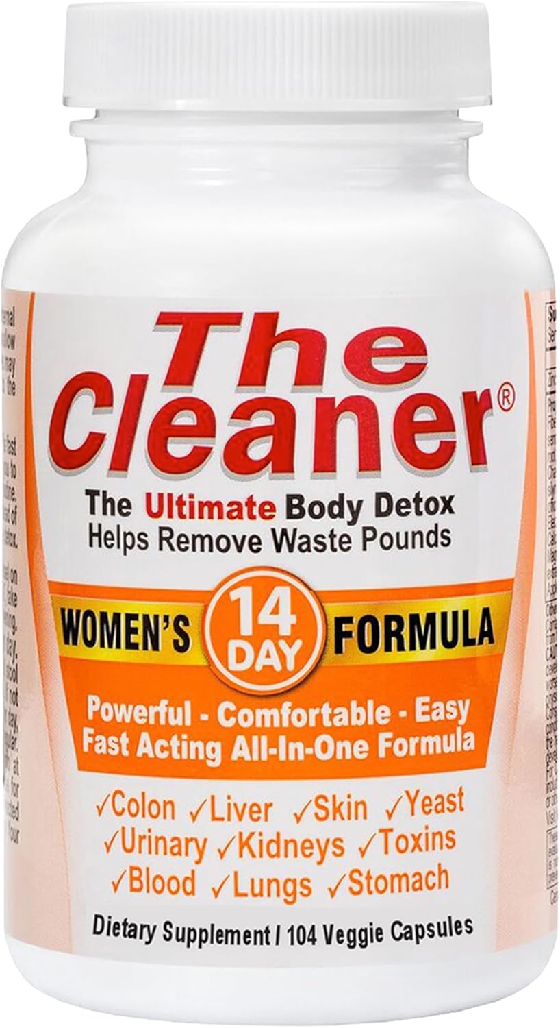 Century Systems The Cleaner Detox, Powerful 14-Day Complete Internal Cleansing Formula For Women, Support Digestive Health, 104 Vegetarian Capsules