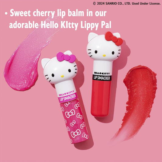 Lip Smacker Lippy Pals Panda Holiday, Flavored Moisturizing & Smoothing Soft Shine Lip Balm, Hydrating & Protecting Fun Tasty Flavors, Cruelty-Free & Vegan - Eggnog