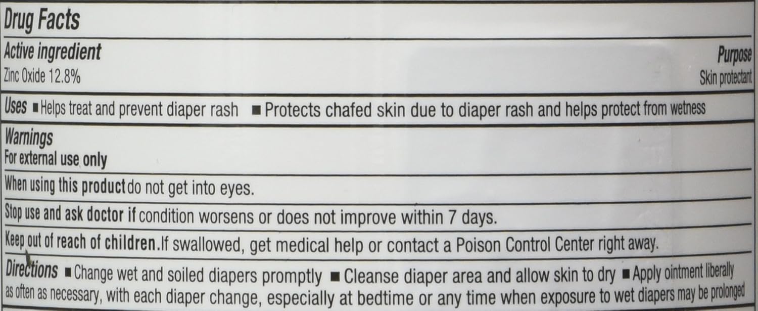 Triple Paste Medicated Ointment For Diaper Rash, Fragrance Free, Hypoallergenic,8 Oz