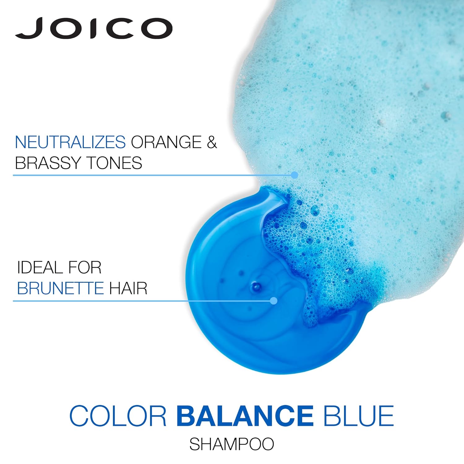 Color Balance Blue Shampoo | For Lightened Brown Hair | Eliminate Brassy Orange Tones | Boost Color Vibrancy & Shine | UV Protection | With Rosehip Oil & Green Tea Extract | 33.8 Fl Oz | With Pump : Beauty & Personal Care