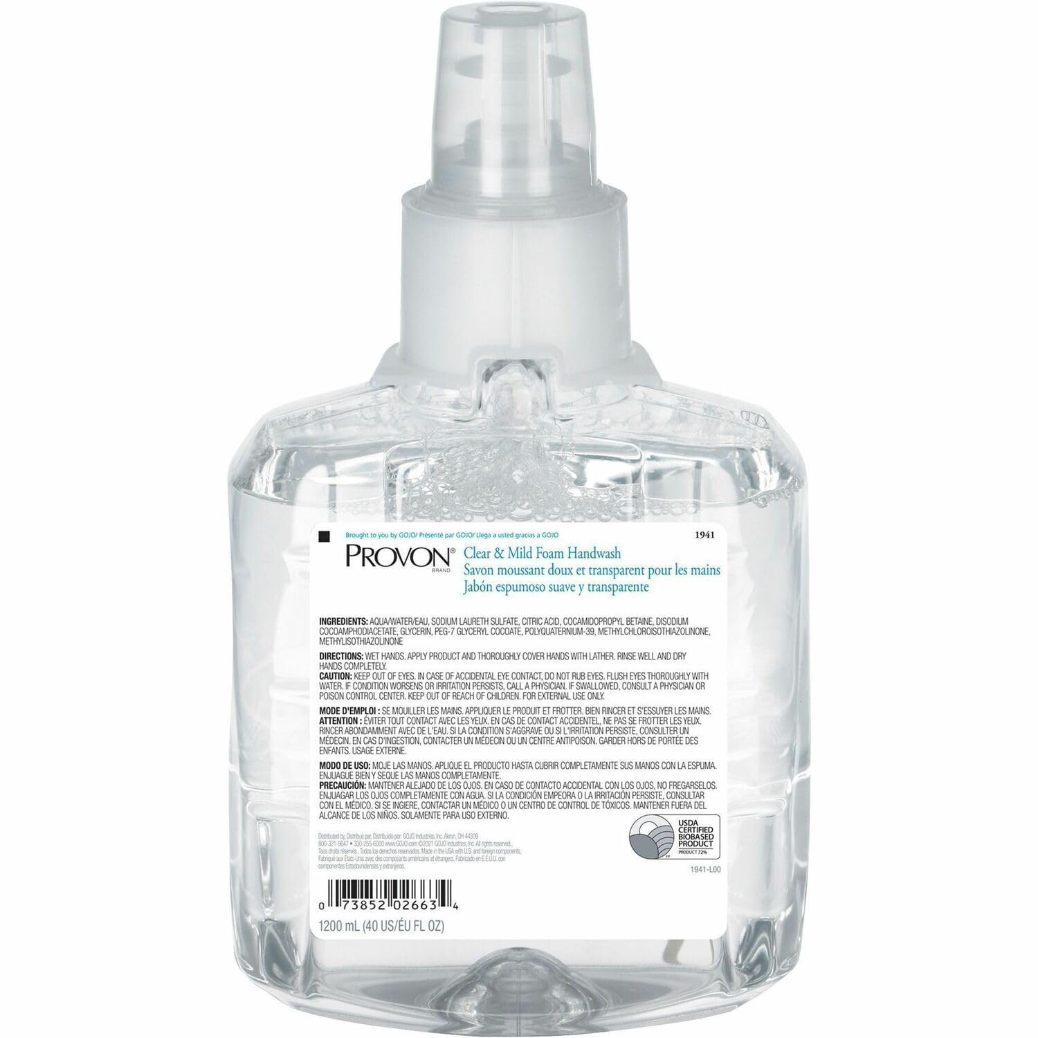 Provon Ltx-12 Clear & Mild Foam Handwash