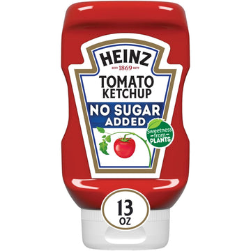 Heinz Tomato Ketchup With No Sugar Added (13 Oz Bottle)