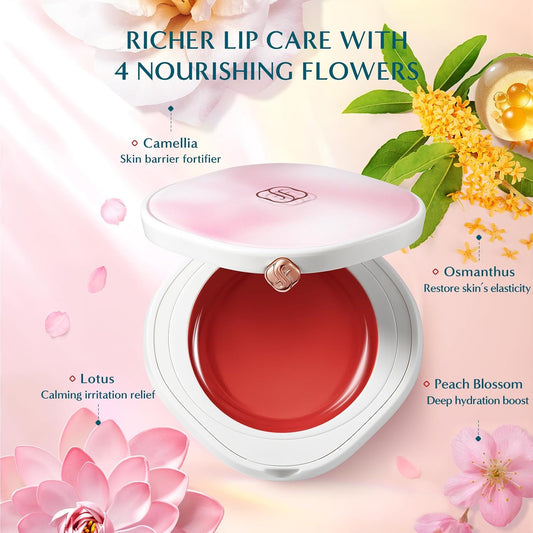 Florasis Dewy Touch Tinted Lip Balm Lip Mask Lip Balms For Dry Lips (03 Moonlit Osmanthus, 1 Count)