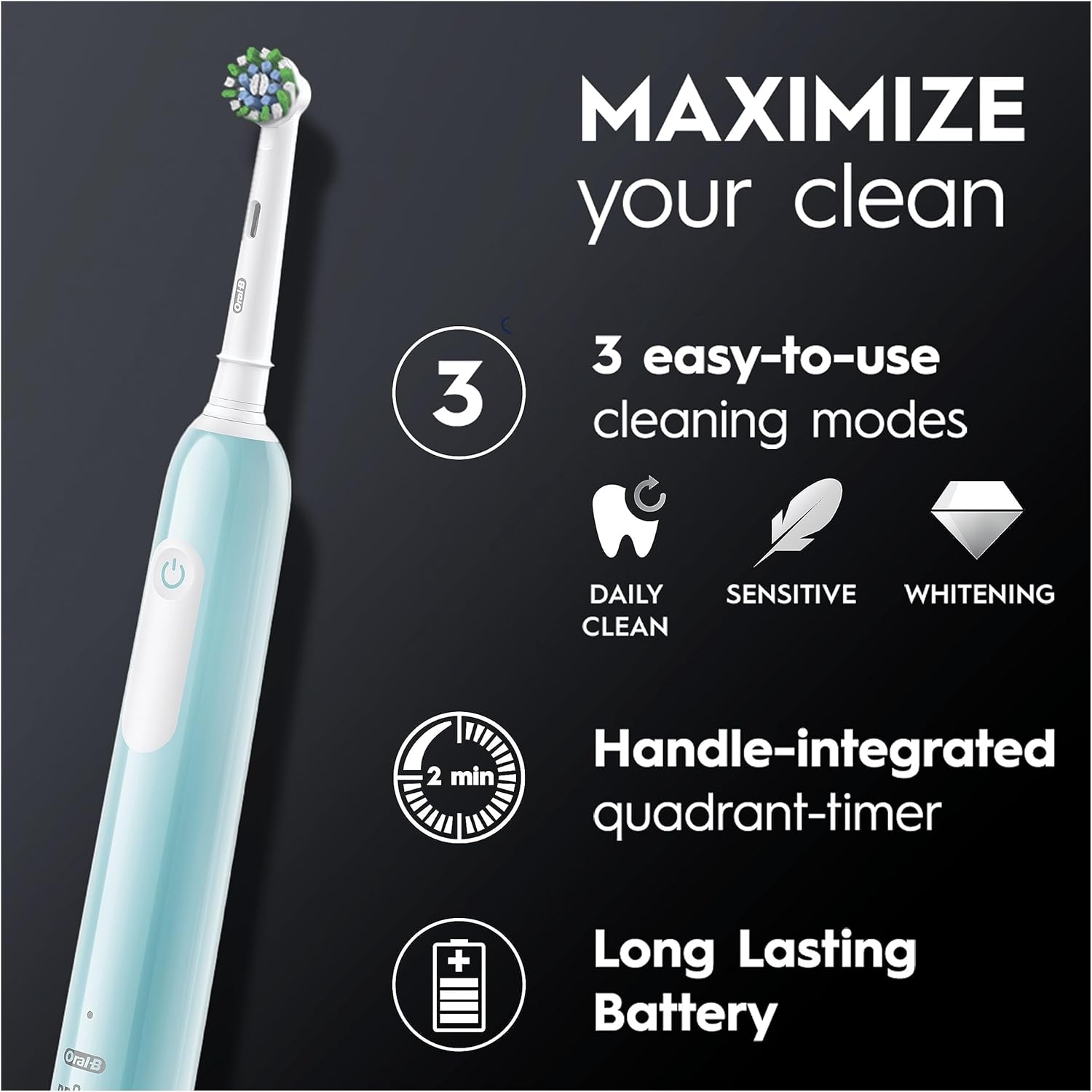 Oral-B Pro 1 Electric Toothbrush, Old, Blue : Amazon.co.uk: Health & Personal Care