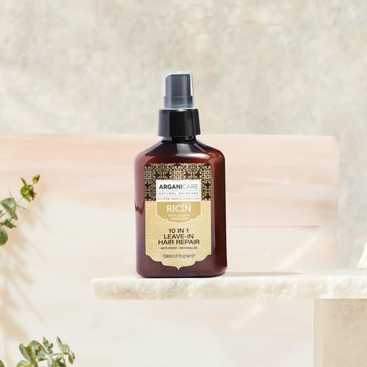 Arganicare | Castor Range | 10-In-1 Rinse-Free Repair Spray | Castor | Eliminates Frizz & Prevents Split Ends | Shiny Effect | High Hydration | All Hair Types | 400Ml