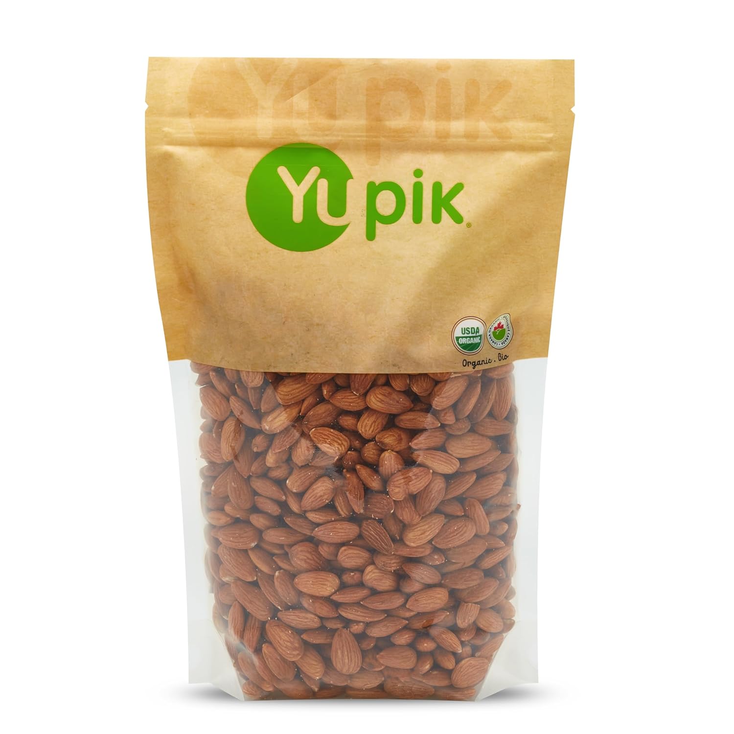 Yupik Organic California Almonds, 2.2 Lb, Non-Gmo, Vegan, Gluten-Free, Good Source Of Protein, Fiber, Iron & Calcium, Low In Carb