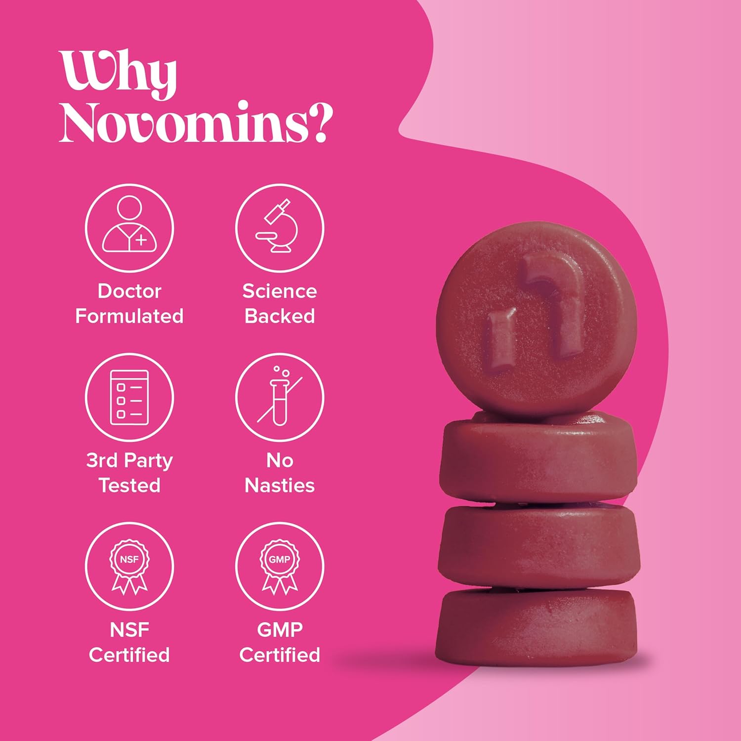 Multivitamin Gummies for Women - Marine Collagen, Hyaluronic Acid, Folic Acid - 23 Vitamins, Minerals & Probiotics for Women - Vitamin D, A, C, B, Biotin & Zinc – 60 Vitamin Gummies - Vegan - Novomins : Amazon.co.uk: Health & Personal Care