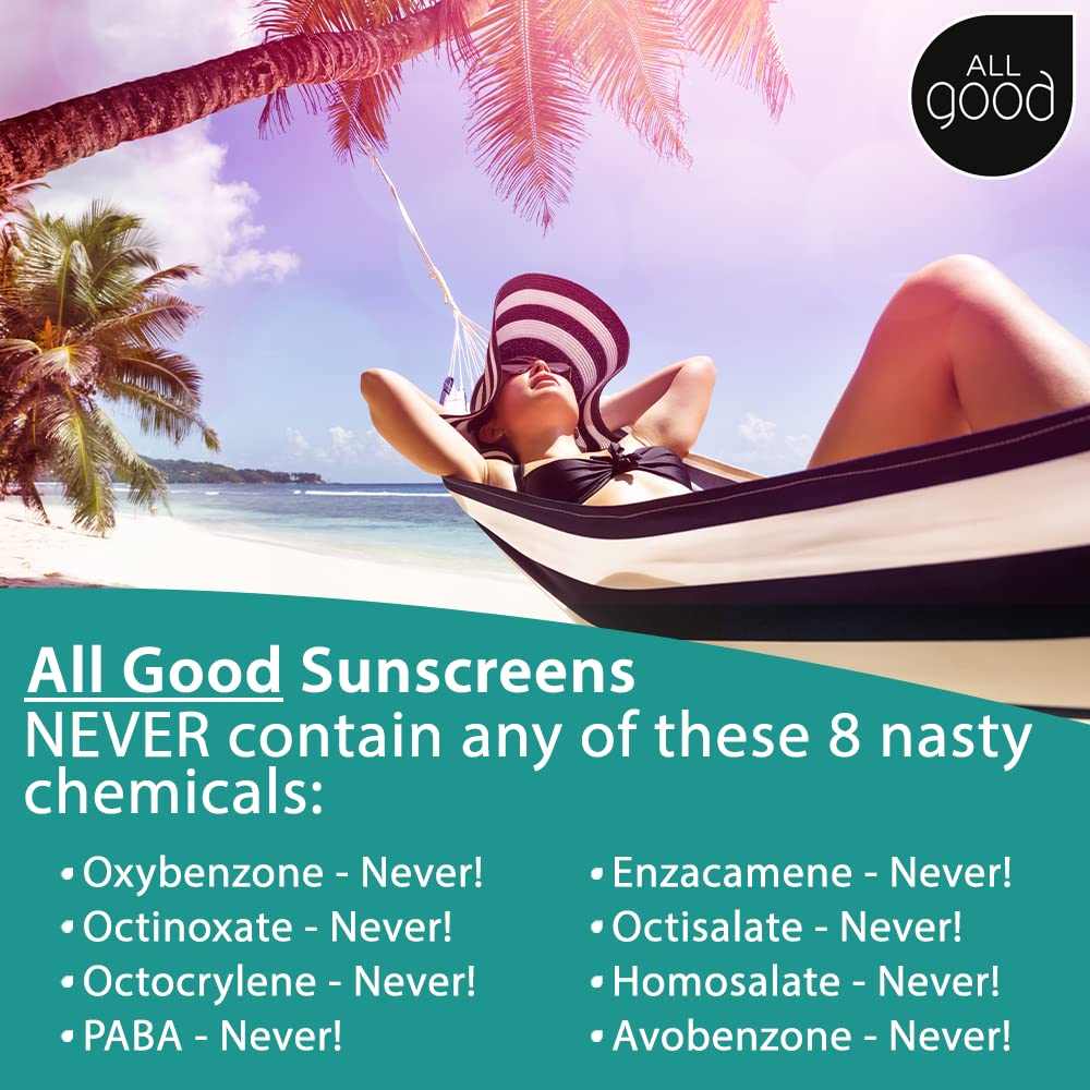 All Good Facial Mineral Sunscreen Lotion Spf 30 | Daily Face Moisturizer, Nourishing Botanicals, Hyaluronic Acid, Green Tea, Aloe, Calendula, Raspberry Seed Oil | (1.7Oz) : Beauty & Personal Care