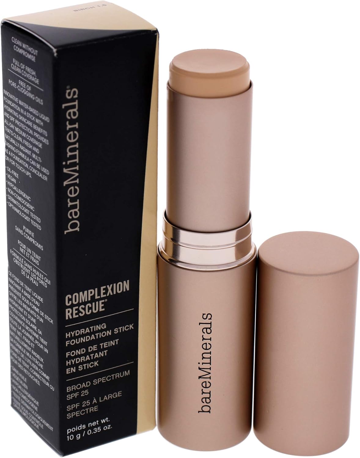 Complexion Rescue Hydrating Foundation Stick Spf 25-02 Vanilla By Bareminerals For Women - 0.35 Oz Foundation, 10G