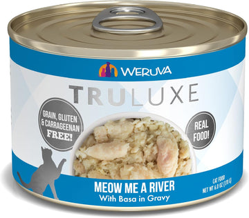 Weruva Truluxe Cat Food, Meow Me A River With Basa In Gravy, 6Oz Can (Pack Of 24)