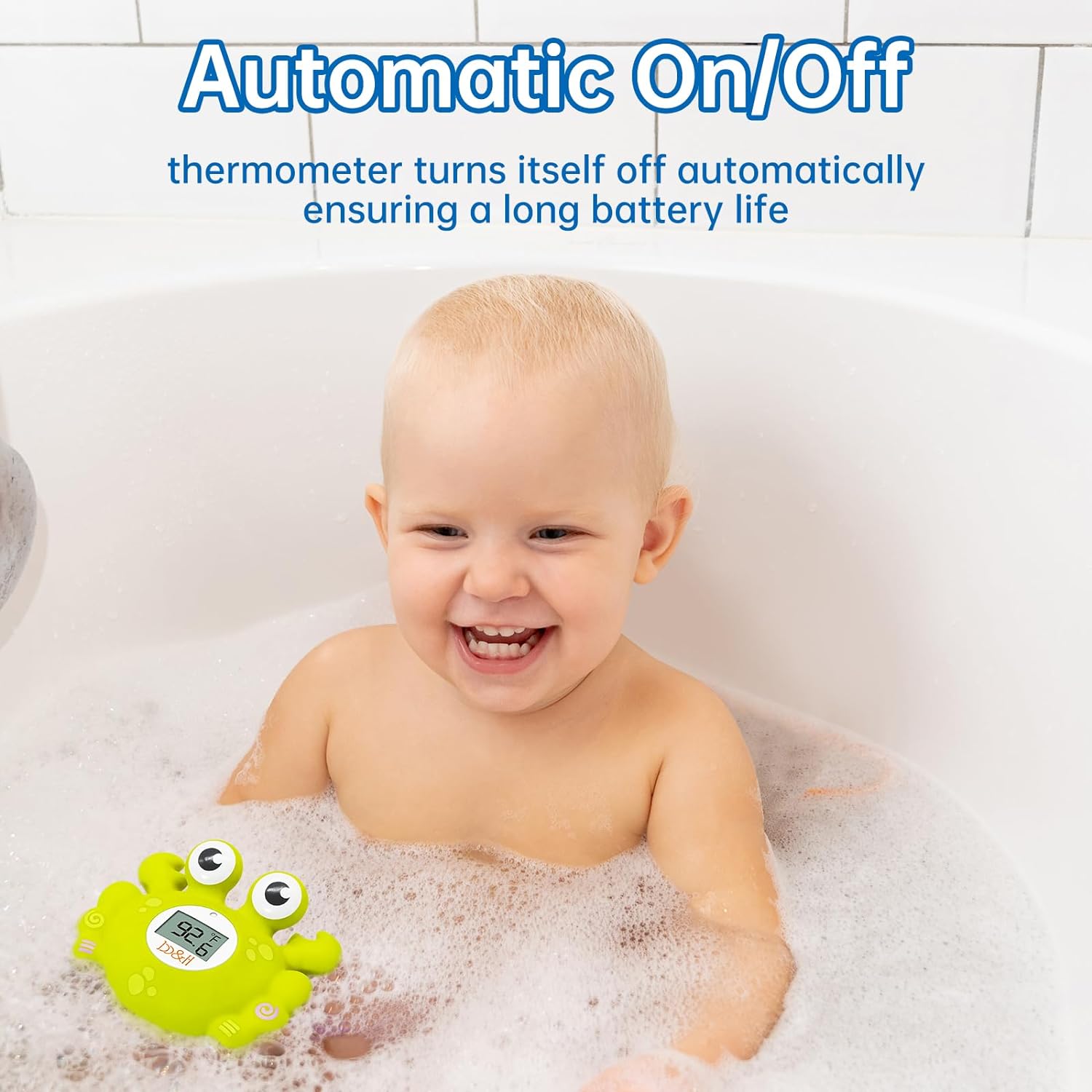 b&h Baby Safe Floating Bath Thermometer, Baby Bath and Room Thermometer, Fast and Accurate Water Readings, Baby Bath Time Toy : Baby