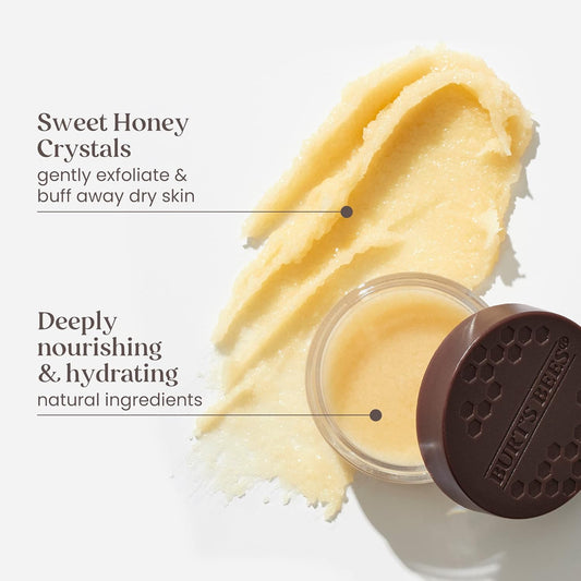 Burt'S Bees Lip Scrub And Exfoliator, With Sweet Honey Crystals, Cocoa Butter & Beeswax To Exfoliate And Hydrate Lips, 7.08G