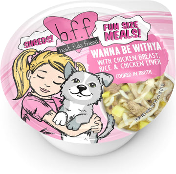 Weruva Best Fido Friend Fun Size Meals For Dogs, Wanna Be Withya, 2.75Oz Cup, Pack Of 12