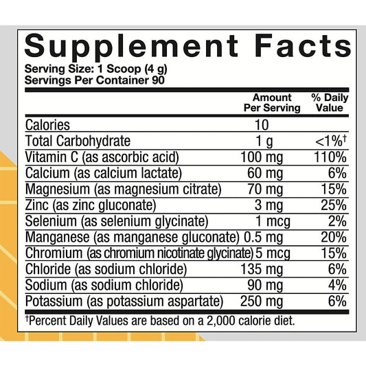 True Athlete Balanced Hydration Powder, Fruit Punch Flavor, Promotes Hydration Before Exercise, Easy To Mix, Nsf Certified For Sport (12.86 Ounces Powder)