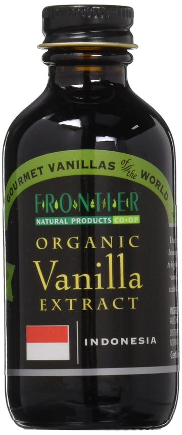 Frontier Natural Products Vanilla Extr, Og, Indonesia, 2-Ounce (Pack Of 3)