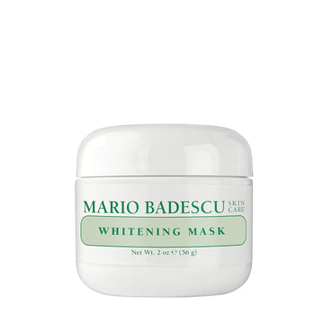 Mario Badescu Whitening Mask 2 Oz. - Illuminating Face Mask Skin Care For Brighter Skin Tone, Hydration, And Improved Discoloration - Facial Mask With Kojic Acid, Grapeseed Oil, Beeswax, And Vitamin E