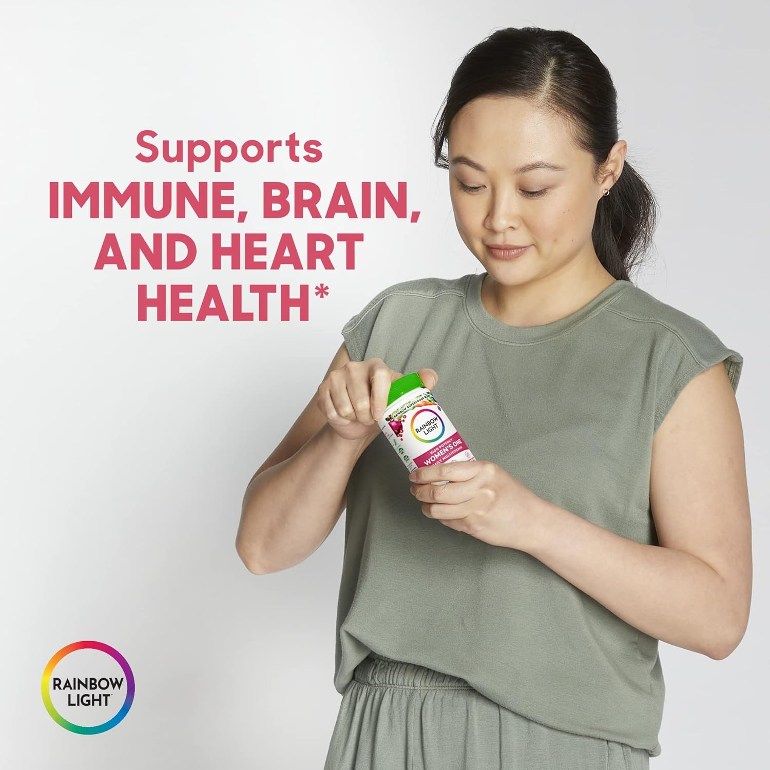 Rainbow Light Once Daily Multi-Vitamin Bundle Pack - Men's One and Women's One, 150 Count (Pack of 2) : Health & Household