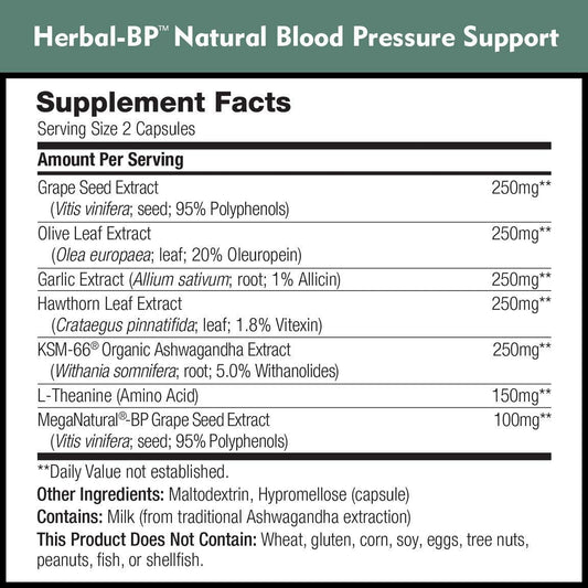 DailyNutra Heart Health Supplements Bundle Includes Herbal BP Natural