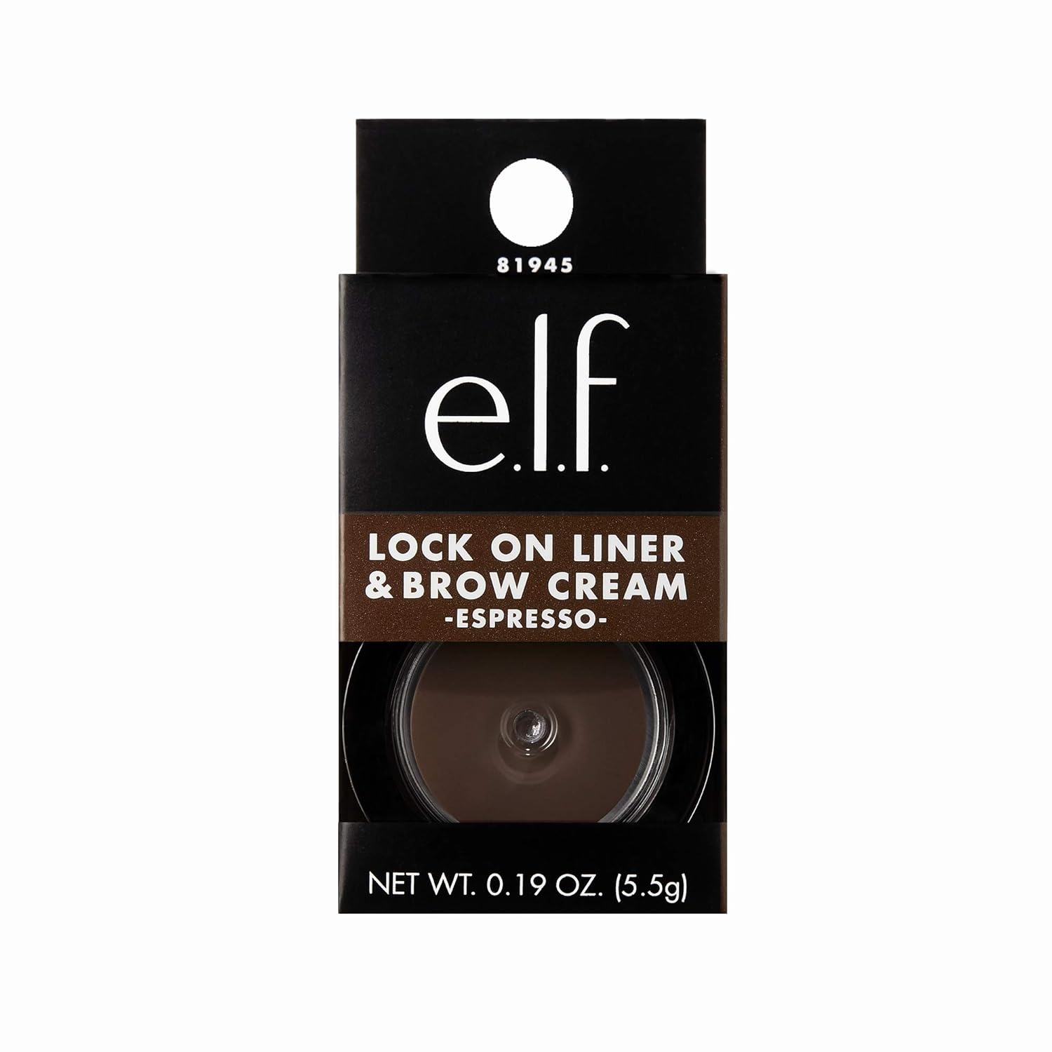 E.L.F. Lock On Liner And Brow Cream, Lines Eyes & Defines Eyebrows, Espresso, 0.19 Oz (5G)