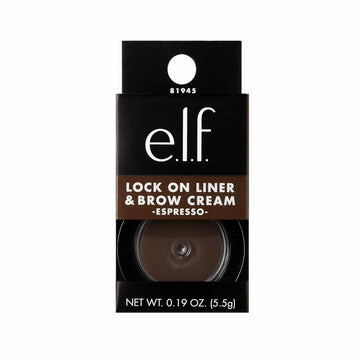 E.L.F. Lock On Liner And Brow Cream, Lines Eyes & Defines Eyebrows, Espresso, 0.19 Oz (5G)