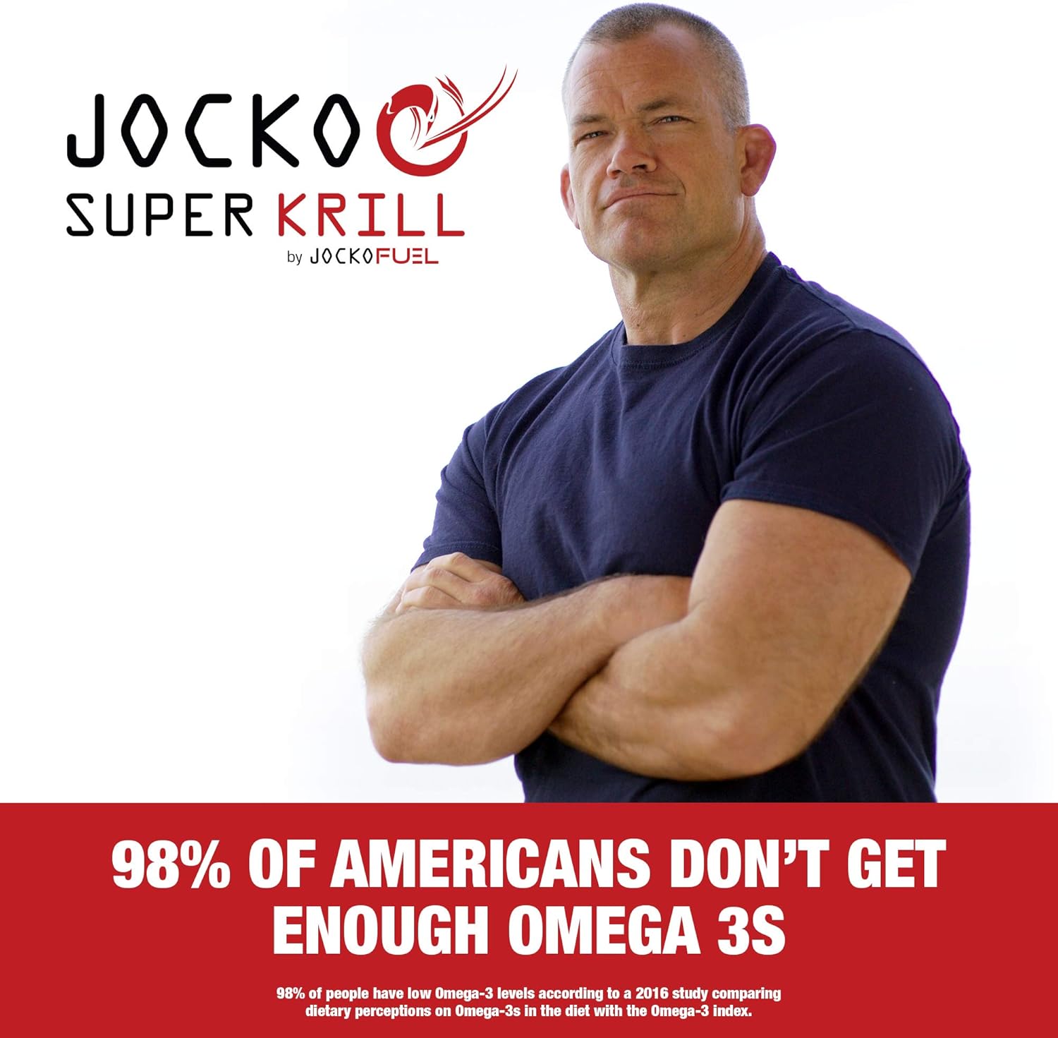Jocko Fuel Antarctic Krill Oil Omega 3 Fatty Acid Supplements Dha & Epa - 1000Mg Softgels - Supports Joints, Mobility & Mental Function (60 Softgels) : Health & Household