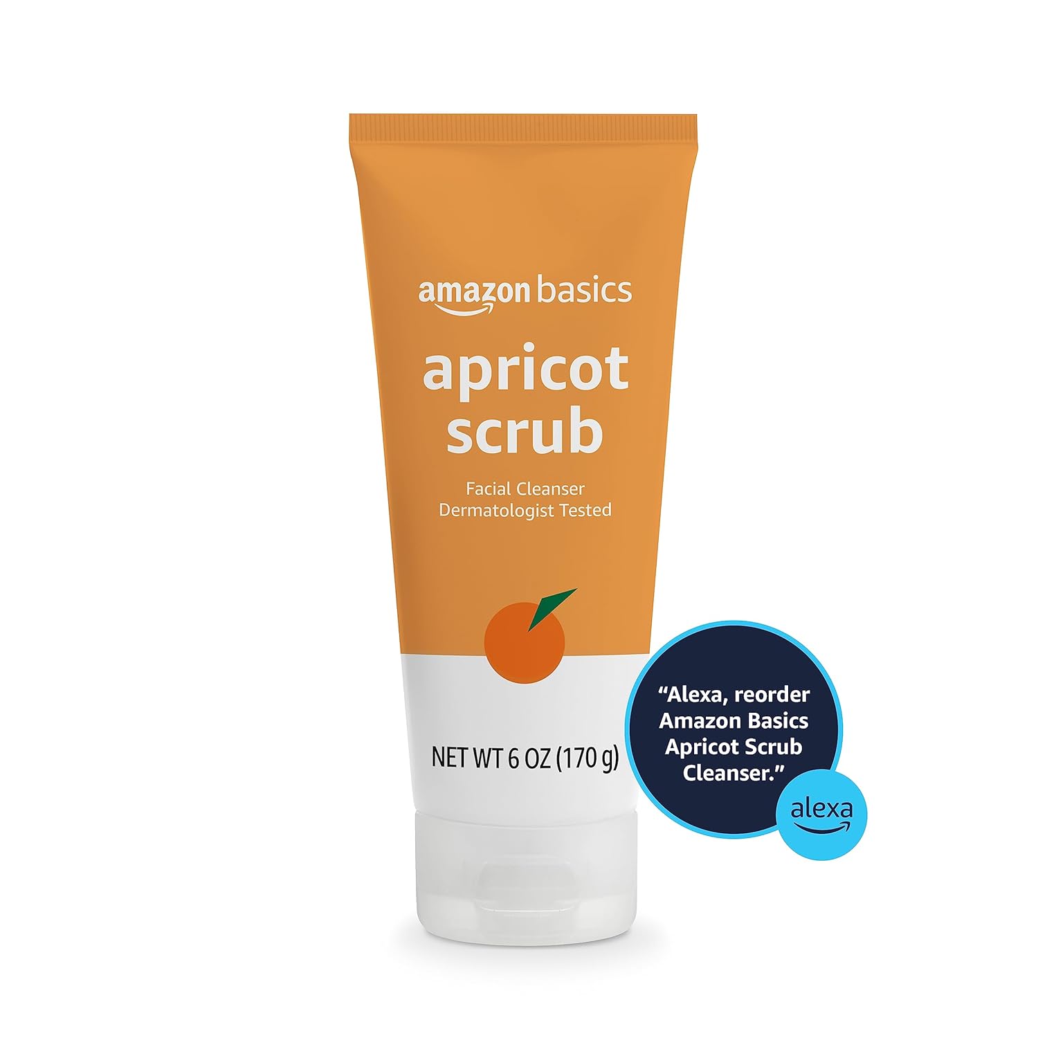 Amazon Basics Apricot Scrub Facial Cleanser, 6 Ounce (Previously Solimo) : Beauty & Personal Care