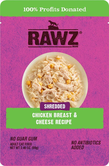 Rawz® Chicken Breast & Cheese Recipe 8/2.46 Oz Pouches