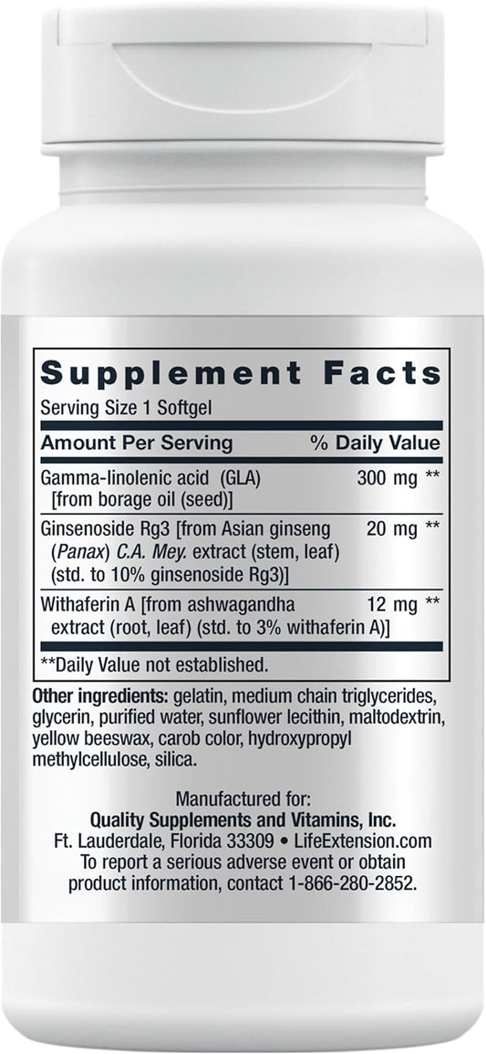 Life Extension GEROPROTECT Longevity A.I. - Anti-Aging Supplement with Gamma-linolenic Acid (GLA) from Borage Seed Oil and Ginseng Extract for Stem Cell Health –Gluten-Free, Non-GMO – 30 Softgels