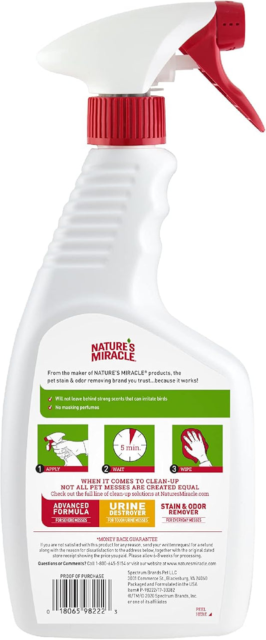 Nature'S Miracle Hard Floor Cleaner, Dual-Action Stain & Odor Remover, Protects Natural Floor Finishes, 24 Oz