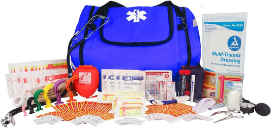 Ever Ready First Aid Fully Stocked First Responder Kit - Royal Blue : Health & Household