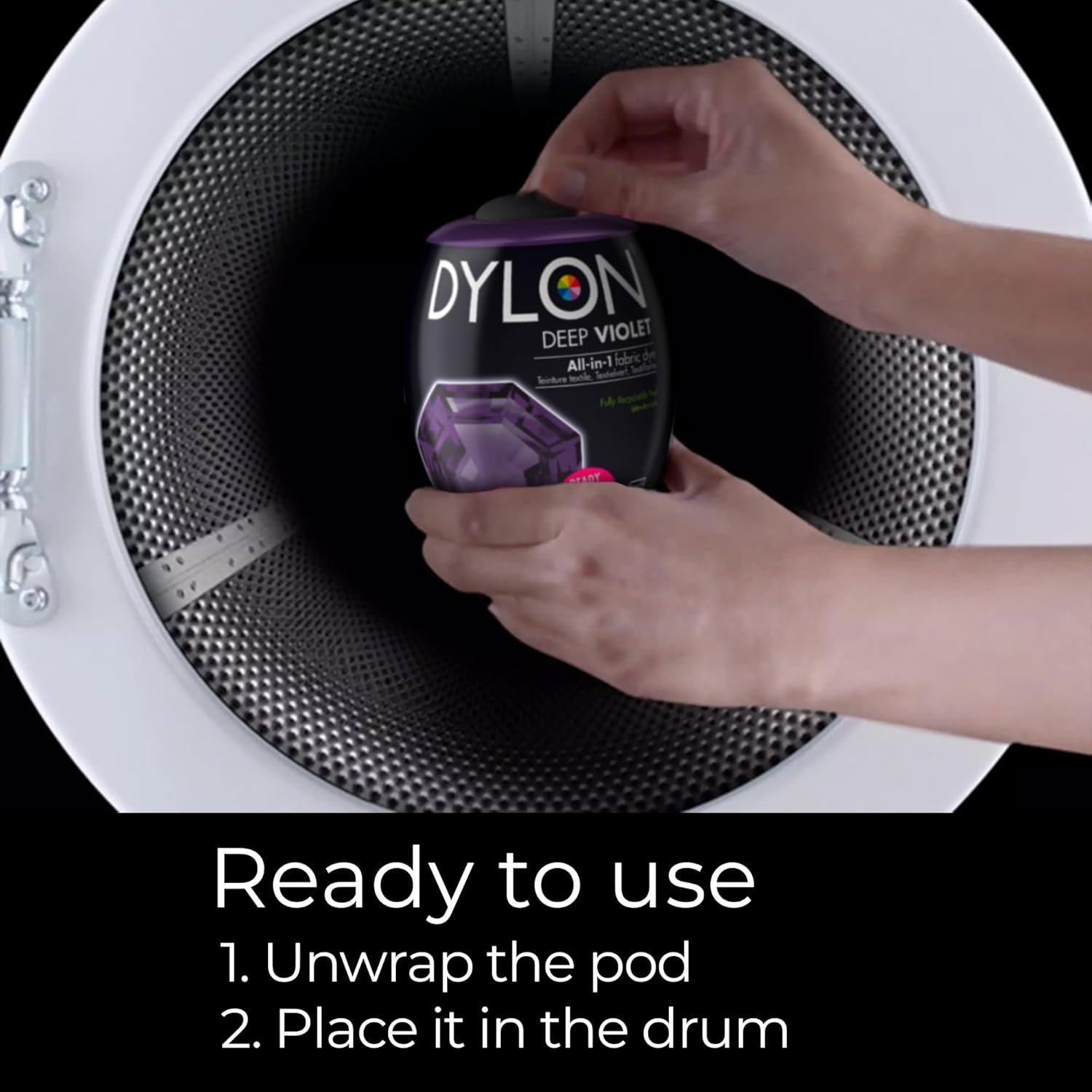 DYLON Washing Machine Fabric Dye Pod for Clothes & Soft Furnishings, 350g – Olive Green : Amazon.co.uk: Grocery