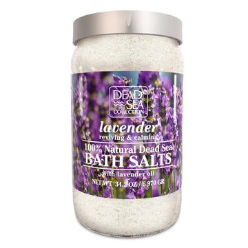 Dead Sea Collection Bath Salts With Cherry Blossom – Pure Dead Sea Salt And Sweet Cherry Oil - Nourishing Soothing And Relaxing Skin And Muscle – 34.2 Oz