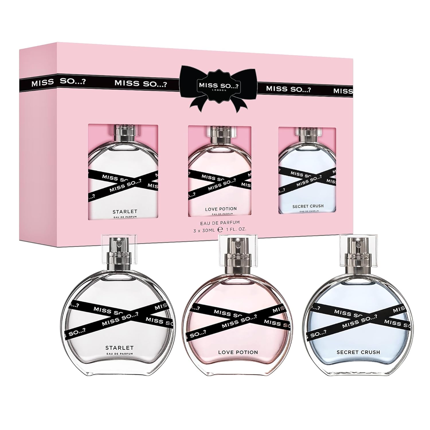 So… Miss Set - Perfumes For Women With Floral, Fruity And Vanilla Perfume Notes - 800 Sprays - Gifts For Women - 3 Pcs Gift Set