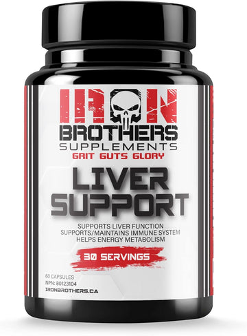 Iron Brothers Supplements Liver Cleanse Detox Supplement with Dandelion Root, Milk Thistle & Zinc for Healthy Liver Function & Liver Support for Men & Woman