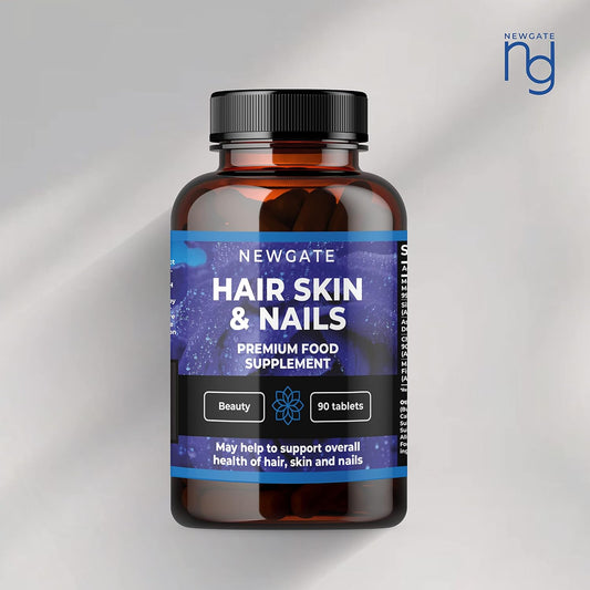 Hair, Skin And Nails Growth 90 High Strength Tablets - Premium Supplement For Men & Women - With Marine Collagen – Halal – Made In The Uk