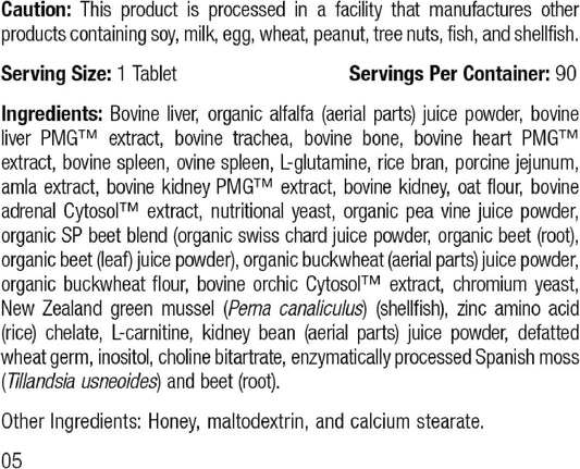 Standard Process Feline Whole Body Support - Nutritional Cat Supplement For Multisystem Support - Feline Daily Maintenance Supplement - 90 Tablets