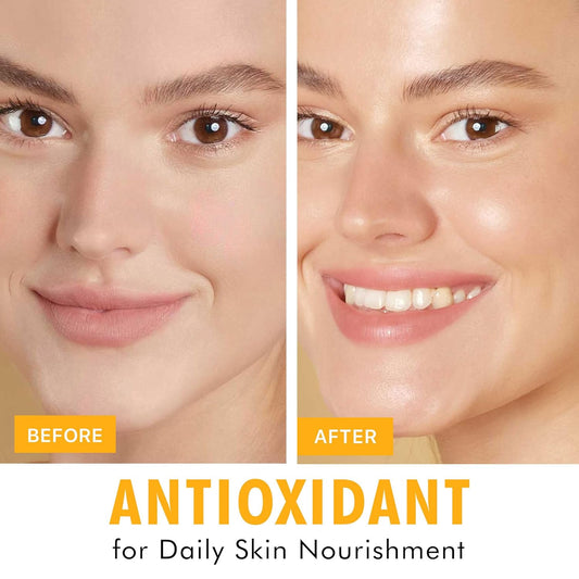 Face Serum - Vitamin C Serum for Face Serum with Hyaluronic Acid & Ferulic Acid Serum for Firmer Skin, Moisturizing Serum for Sensitive Skin