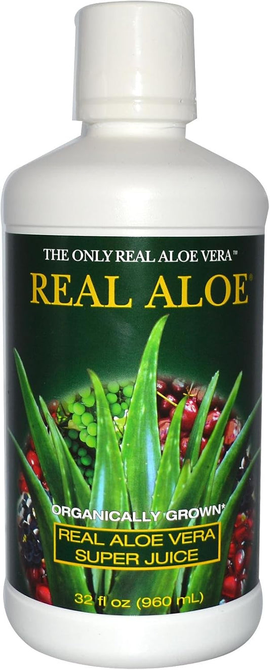 Real Aloe Inc., Aloe Vera Juice,Super 32 Oz Ea 1 : Health & Household