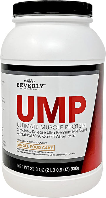 Beverly International UMP Protein Powder, Angel Food Cake. Unique Whey